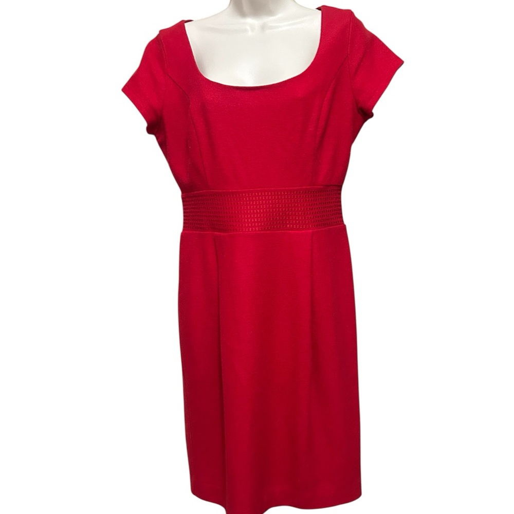 Vintage  Banana Republic 100% wool Elegant Red Dress